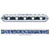 Dreamtime Crystal DC 77730 Rondelle Spacer Bars 5 Hole Dark Indigo/Silver